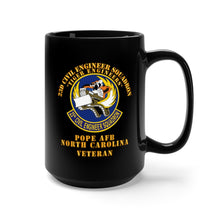 Load image into Gallery viewer, Black Mug 15oz - USAF - 23d Civil Engineer Squadron - Tiger Engineers - Pope AFB, NC
