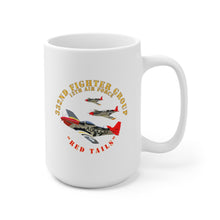 Load image into Gallery viewer, Ceramic Mug 15oz - Army - AAC - 332nd Fighter Group - 12th AF - Red Tails
