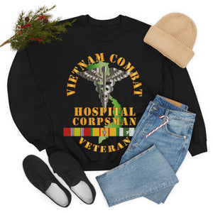 Unisex Heavy Blend Crewneck Sweatshirt - USN  - USMC - Vietnam Combat Veteran Hospital Corpsman  X 300