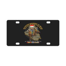 Load image into Gallery viewer, Army - Buffalo Soldiers in Iraq - OIF - Cavalrymen at War w IRAQ SVC - NO VET Classic License Plate

