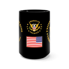 Load image into Gallery viewer, Black Mug 15oz - Army - Command Sergeant Major - CSM - Combat Veteran
