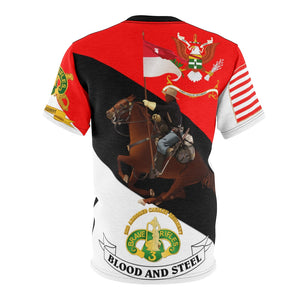 All Over Printing - Army - 3rd Armored Cavalry Regiment with Cavalryman and Blood and Steel