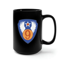 Load image into Gallery viewer, Black Mug 15oz - AAC - SSI - 9th Air Force wo Txt X 300
