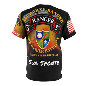 All Over Printing - Army - 3rd Ranger Battalion, 75th Ranger Regiment - Rangers Lead the Way! - Sua Sponte