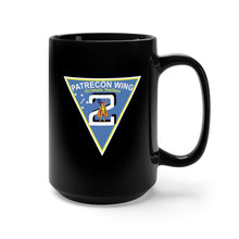 Load image into Gallery viewer, Black Mug 15oz - Navy - Patrol and Reconnaissance Wing Two wo Txt
