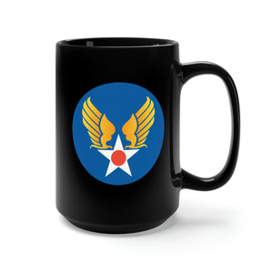 Black Mug 15oz - SSI - AAF - 1st Army Air Force wo Txt X 300