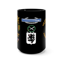 Load image into Gallery viewer, Black Coffee Mug 15oz - Army - Afghanistan War Veteran - 2nd Battalion, 28th Infantry Regiment, 1st Infantry Division with Combat Infantryman Badge
