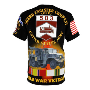All Over Printing - 503rd Engineer Company, 563rd Engineer Battalion,  7th Eng Brigade, VII Corps, 7th Army, Ludendorff, Germany w Cold War Service