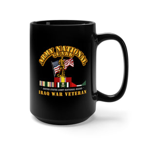 Black Mug 15oz - Army - ARNG - Iraq War Veteran