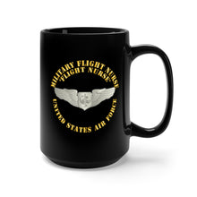 Load image into Gallery viewer, Black Mug 15oz - USAF - Military Flight Nurse - Flight Nurse - Basic
