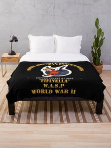 WASP - Women Airforce Service Pilots - WWII Throw Blanket