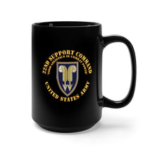 Load image into Gallery viewer, Black Mug 15oz - USAF - 22nd Support Command Combat Service Identification Badge X 300
