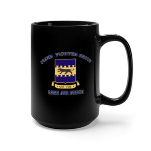 Black Mug 15oz - ACC - Ssi - USAAF - WWII - 12th Air Force - 332nd Fighter Group with Text