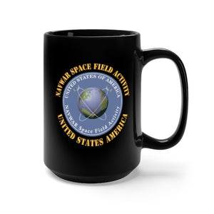 Black Mug 15oz - NAVWAR Space Field Activity X 300