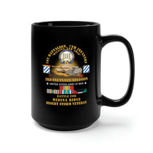 Load image into Gallery viewer, Black Mug 15oz - 1st Battalion, 7th Infantry - 3rd ID - Battle Medina Ridge w M1 - M2 - Desert Storm Veteran X 300
