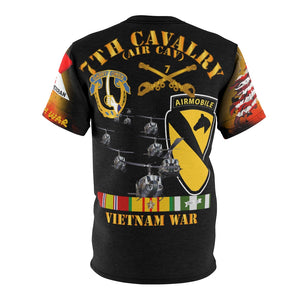 All Over Printing - Army - Combat Veteran - 5th Battalion, 7th Cavalry - Air Assault with Vietnam Service Ribbons