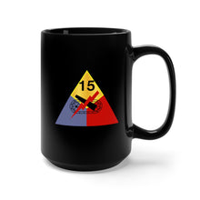 Load image into Gallery viewer, Black Mug 15oz - Army - 15th Armored Division wo Txt
