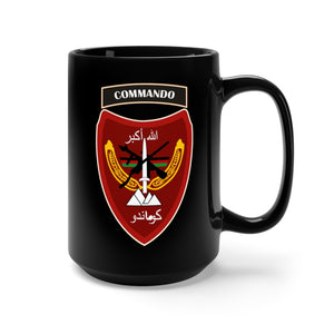 Black Mug 15oz - Afghan - Afghanistan War- ANA Commando Brigade - SSI wo Txt