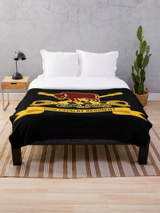 Army - 10th Cavalry Regiment w Br - Ribbon Throw Blanket