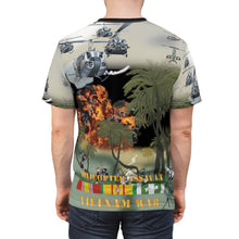 Load image into Gallery viewer, Unisex Cut &amp; Sew Tee (AOP) - Helicopter Assault Against Viet Cong  - Vietnam War
