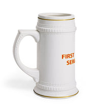 Load image into Gallery viewer, Beer Stein Mug - USMC - E8 - First Sergeant (1SG) - Retired X 300
