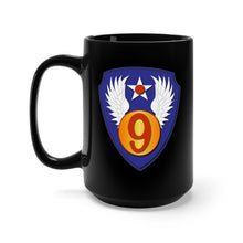 Load image into Gallery viewer, Black Mug 15oz - AAC - SSI - 9th Air Force wo Txt
