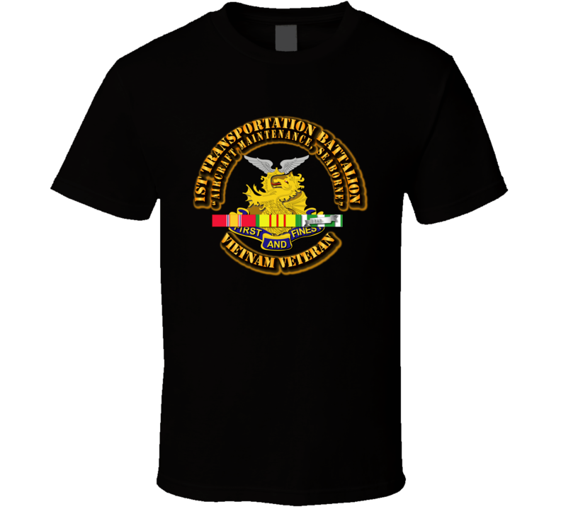 1st Transportation Battalion with Vietnam Service Ribbon T Shirt, Premium and Hoodie