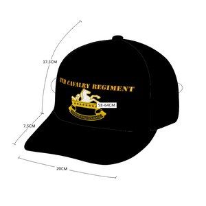  Custom All Over Print Unisex Adjustable Curved Bill Baseball Hat - Army - 8th Cavalry Regiment - Hat