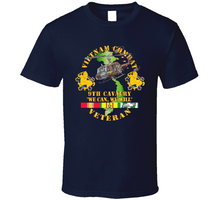 Load image into Gallery viewer, Army - Vietnam Combat Cavalry Veteran w 9th Cav Helicopter V1 Classic T Shirt
