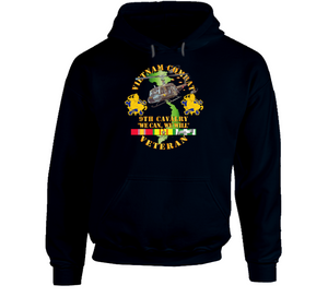 Army - Vietnam Combat Cavalry Veteran w 9th Cav Helicopter V1 Hoodie