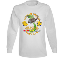 Load image into Gallery viewer, Army - Vietnam Combat Cavalry Veteran w 9th Cav Helicopter Long Sleeve
