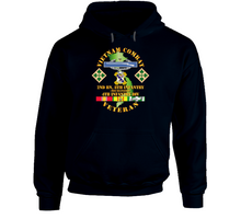 Load image into Gallery viewer, Army - Vietnam Combat Infantry Veteran w 2nd Bn 8th Inf (Mech) - 4th ID SSI V1 Hoodie
