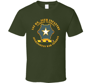 Army - 1st Bn 36th Infantry DUI - Combat Vet - Afghanistan War Vet Classic T Shirt