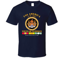 Load image into Gallery viewer, Navy - USS America (CV-66) - Vietnam Vet w VN SVC Classic T Shirt
