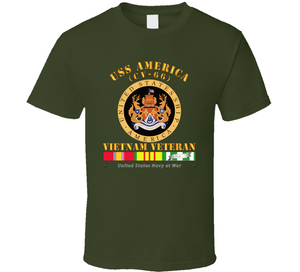 Navy - USS America (CV-66) - Vietnam Vet w VN SVC Classic T Shirt