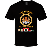 Load image into Gallery viewer, Navy - USS America (CV-66) - Gulf War Vet w Gulf  War SVC V1 Classic T Shirt
