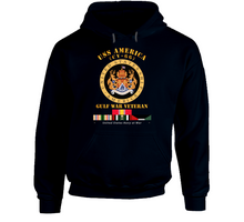 Load image into Gallery viewer, Navy - USS America (CV-66) - Gulf War Vet w Gulf  War SVC V1 Hoodie
