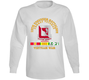 Army - 19th Engineer Battalion - w VN SVC Long Sleeve