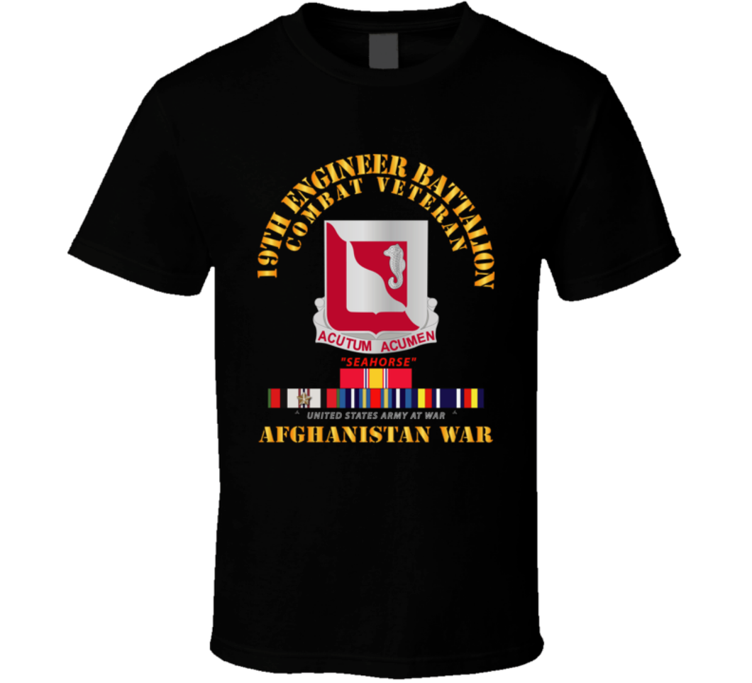 Army - 19th Engineer Battalion - Afghanistan War w SVC V1 Classic T Shirt