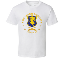 Load image into Gallery viewer, Army - 6th Cavalry Regiment Veteran w Cav Branch Classic T Shirt

