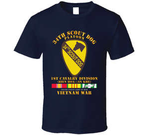 Army - 34th Scout Dog Platoon w VN SVC Classic T Shirt