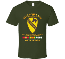 Load image into Gallery viewer, Army - 34th Scout Dog Platoon w VN SVC Classic T Shirt
