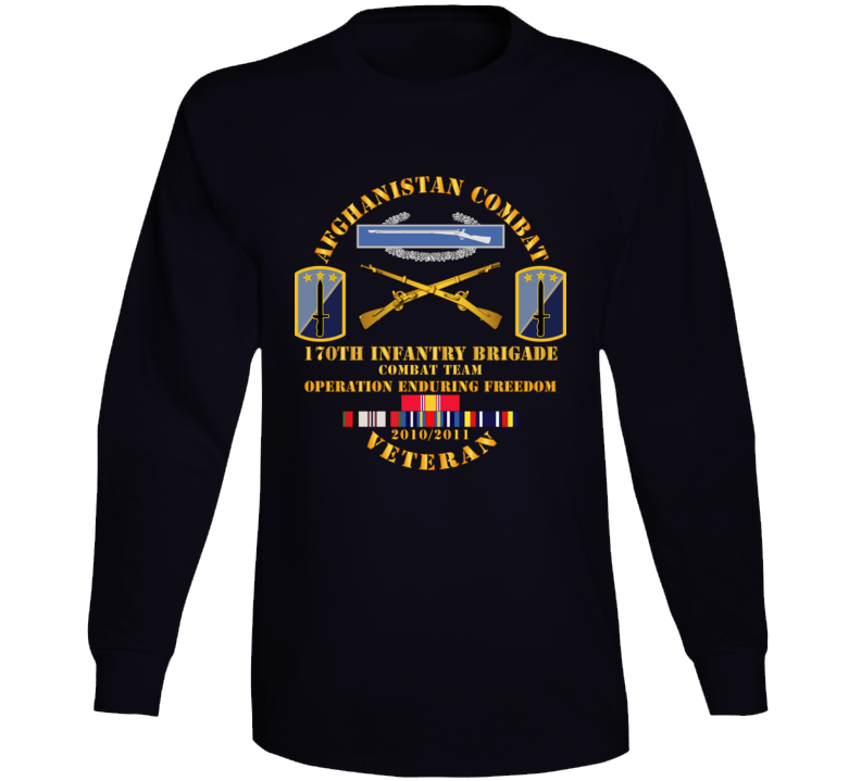 Army - Afghanistan Vet w 170th Inf Bde - OEF 2010 V1 Long Sleeve