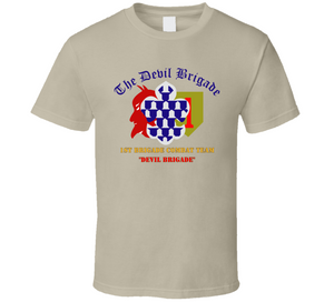 Army - 1st Bde Combat Tm - Devils Brigade - 1st Infantry Div Classic T Shirt