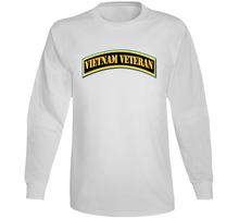 Load image into Gallery viewer, Army - Vietnam Veteran Tab - Gold V1 Long Sleeve
