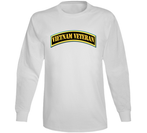 Army - Vietnam Veteran Tab - Gold V1 Long Sleeve