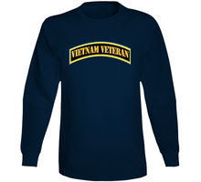 Load image into Gallery viewer, Army - Vietnam Veteran Tab - Gold V1 Long Sleeve
