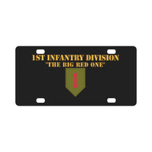 Load image into Gallery viewer, Army - 1st Infantry Division - Big Red One - Classic License Plate
