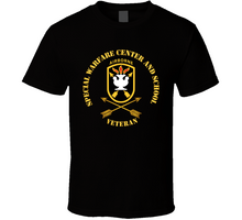 Load image into Gallery viewer, SOF - JFK Special Warfare Center - School SSI w Branch - Veteran wo Backgrnd V1 Classic T Shirt
