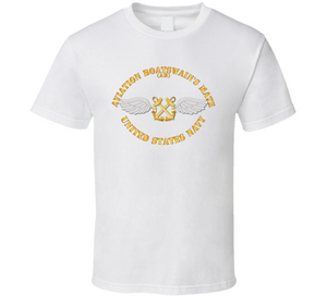 Navy - Rate - Aviation Boatswain's Mate - Gold Anchor w Txt Classic T Shirt
